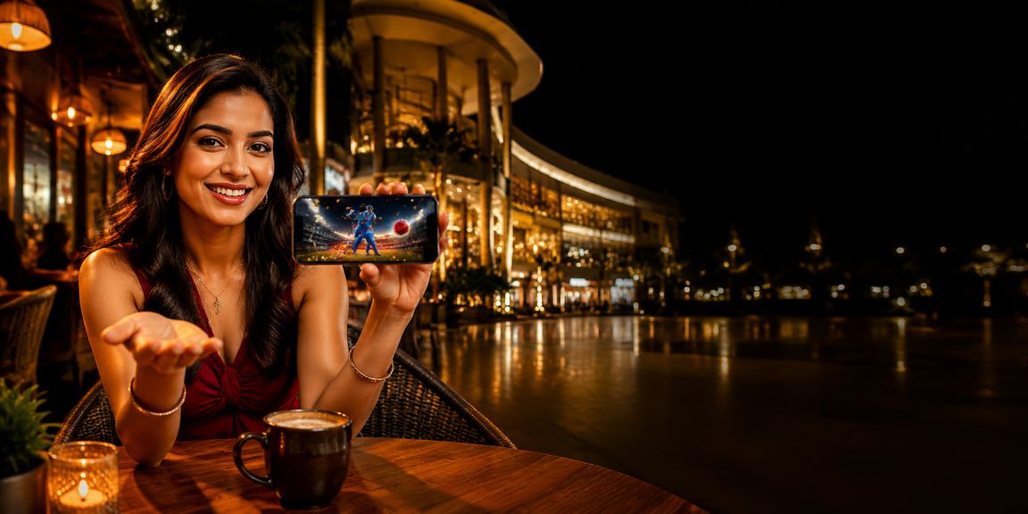 Player interacting with a Teen Patti table on mobile device